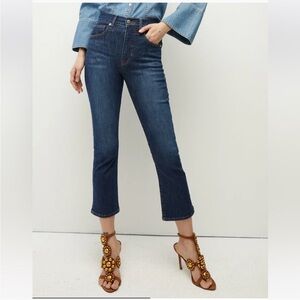 Veronica Beard Carly Kick-Flare Blue Denim Jeans Size 27